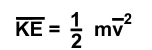 average kinetic energy formula