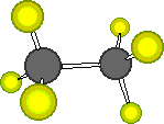 ethane ball and stick model
