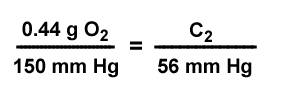 substitution in (C1/P1)=(C2/P2)